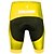 cheap Men&#039;s Shorts, Tights &amp; Pants-ILPALADINO Men&#039;s Bike Shorts Cycling Padded Shorts Bike Shorts Pants Relaxed Fit Road Bike Cycling Sports Stripes 3D Pad Breathable Ultraviolet Resistant Quick Dry Green Yellow Polyester Lycra