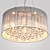 cheap Chandeliers-4-Light 45 cm Pendant Light Metal Fabric Drum Electroplated Modern Contemporary 110V / 110-120V / 220-240V