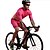 abordables Ensembles de vêtements pour hommes-BOESTALK Homme Manches Courtes Maillot et Cuissard Avec Bretelles Velo Cyclisme Spandex Rouge de Rose Pois Vélo Ensembles de Sport Respirable Séchage rapide Evacuation de l&#039;humidité Des sports Pois