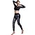 cheap New In-Women&#039;s Yoga Suit Winter Camo White Camouflage Fitness Gym Workout Running High Waist Leggings Crop Top Long Sleeve Sport Activewear Tummy Control Butt Lift High Elasticity Slim