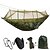 cheap Camping Furniture-Camping Hammock with Mosquito Net Double Hammock Outdoor Portable Anti-Mosquito Ultra Light (UL) Dust Proof Quick Dry Parachute Nylon with Carabiners and Tree Straps for 2 person Hunting Fishing