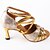 cheap Latin Shoes-Women&#039;s Latin Shoes Heel Slim High Heel PU Black / Silver / Gold / Performance / Leather / Practice