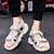 cheap Men&#039;s Sandals-Men&#039;s Comfort Shoes Summer Sporty / Casual Daily Office &amp; Career Sandals Walking Shoes Mesh Breathable Wear Proof White / Black / Beige