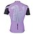 cheap Women&#039;s Cycling Clothing-ILPALADINO Men&#039;s Cycling Jersey Short Sleeve Bike Jersey Top with 3 Rear Pockets Mountain Bike MTB Road Bike Cycling Breathable Ultraviolet Resistant Quick Dry Green White Purple Patchwork Polyester