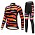 cheap Men&#039;s Clothing Sets-Miloto Women&#039;s Long Sleeve Cycling Jersey with Tights Black / Orange Yellow Blue Bike Clothing Suit Back Pocket Sports Patterned Mountain Bike MTB Road Bike Cycling Clothing Apparel / Stretchy