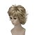 Χαμηλού Κόστους Συνθετικές Trendy Περούκες-Συνθετικές Περούκες Σγουρά Κούρεμα με φιλάρισμα Περούκα Χρυσό Κοντό Ανοικτό Χρυσαφί Συνθετικά μαλλιά 6 inch Γυναικεία συνθετικός Χρυσό