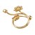 billige Motering-Dame Åpne Ring 1pc Gull Chrome Sirkelformet Søt Mote Daglig Smykker geometriske Blomst