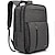 Χαμηλού Κόστους Σακίδια Πλάτης-Νάιλον Φερμουάρ Τσάντα φορητού υπολογιστή Γραφείο &amp; Καριέρα Μαύρο / Γκρίζο / Ανδρικά
