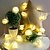 billige LED-kædelys-1.2m Lysslynger 10 lysdioder Varm hvid Hvid Rød Jul bryllup dekoration &lt;5 V