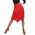 Χαμηλού Κόστους Latin Ρούχα Χορού-λατινικές φούστες χορού με κρόσσια φούντα σπαστό γυναικεία προπόνηση απόδοση φυσικό spandex chiffon polyster