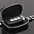cheap Car Organizers-Premium Leather Car Key Chain Coin Holder Zipper Case Remote Wallet Bag suitable for all models,Black Specifications: about 8.5cm * 5.2cm