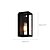 cheap Flush Mount Wall Lights-American Vintage Rectangular Wall Light Fixture Industrial Retro Wall Lamp Metal Box Glass Shade Black Finish Wall Sconce for Bar Hallway Warehouse