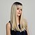 cheap Synthetic Trendy Wigs-Synthetic Wig kinky Straight Natural Straight Bob Asymmetrical Side Part Wig Black / Blonde Long Black / Gold Synthetic Hair 22 inch Women&#039;s Life Synthetic Adorable Black / Blonde HAIR CUBE