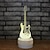 cheap 3D Night Lights-3D Illusion Lamp Electric Guitar Decor Night Light for Kids 7 Colors Changing Smart Touch Optical Illusion Bedside Lamps Bedroom Home Decoration Boys &amp; Girls Women Birthday Gifts