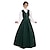 cheap Historical &amp; Vintage Costumes-Victorian 1910s Edwardian Cocktail Dress Vintage Dress Dress Party Costume Prom Dress Floor Length Duchess Cerridwen Goddess Plus Size Women&#039;s Feather Solid Color Ball Gown Round Neck Plus Size Daily