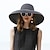 abordables Sombreros de fiesta-Sombreros Poliéster Sombrero de copa Sombrero para el sol Casual Playa Protección Solar Con Color Puro Celada Sombreros
