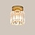 economico Lampade da soffitto-13 cm design lanterna pendente montaggio a filo luci vetro geometrico ispirato alla natura moderno 220-240v