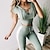 voordelige yogaset-Women&#039;s Yoga Suit Summer 2 Piece Fashion Crop Top Sweatpants Clothing Suit ArmyGreen Dark Red Cotton Fitness Gym Workout Running High Waist Tummy Control Butt Lift Quick Dry Short Sleeve Sport