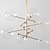 baratos Design em Globo-luz pendente globo de vidro design moderno estilo nórdico 6-luz lustres pintados acabamentos metal galvanizado 220v 110v branco quente branco frio