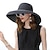 זול כובע מסיבות-כובעים פּוֹלִיאֶסטֶר כובע קש כובע שמש קזו&#039;אל חוף הגנה מפני השמש עם צבע טהור כיסוי ראש כיסוי ראש