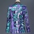 cheap Historical &amp; Vintage Costumes-Prince Aristocrat Disco 1980s Tuxedo Men&#039;s Sequins Costume Golden / Purple / Red Vintage Cosplay Long Sleeve Prom