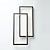 billiga Inmonterade vägglampor-led 20w vägglampor kreativa moderna infällda vägglampor vardagsrum kontor aluminium svart guld varmvit/vit/ dimbar med fjärrkontroll