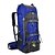 preiswerte Wanderrucksäcke und -taschen-60 L Wanderrucksack Rucksack Interner Rahmen Rucksack Atmungsaktive Träger - Regendicht Leicht Verschleißfestigkeit Hohe Kapazität Außen Wandern Camping Reise Rucksacktouren Polyester Schwarz