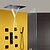 Χαμηλού Κόστους Βρύσες Ντουζιέρας-Βρύση Ντουζιέρας Σειρά - Ντουζιέρα Βροχή Σύγχρονο Χρώμιο / Βαμμένα τελειώματα Επιτοίχιες Κεραμική Βαλβίδα Bath Shower Mixer Taps / Ορείχαλκος