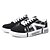 voordelige Damessneakers-Unisex Sneakers Creepers Ronde Teen Informeel Dagelijks Canvas Wandelen Zomer zwart / wit / Regenboog