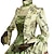 billiga Historiska- och vintagedräkter-Rokoko Victoriansk Medeltida kostymer Renässans 1700-talet Klänningar Golvlång Dam Balklänning Halloween Fest Bal Klänning