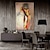 abordables Art Nude-Peinture à l&#039;huile Hang-peint Peint à la main Verticale Personnage Chair Moderne Toile roulée (sans cadre)