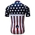 cheap Cycling Jerseys-21Grams® American / USA USA National Flag Men&#039;s Short Sleeve Cycling Jersey - Red+Blue Bike Top Breathable Quick Dry Moisture Wicking Sports Summer Terylene Mountain Bike MTB Road Bike Cycling