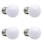 halpa LED-pallolamput-4kpl 1 w led-pallolamput 90-120 lm e26 / e27 g45 12 led-helmiä smd 2835 koristeellinen lämmin valkoinen luonnollinen valkoinen 220-240 V