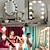 billige Ringlys-led makeup-vaskelamper klæber på spejlet med 10 dæmpbare pærer usb 4,6 m 15 fod kabel hvid