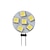 Недорогие Светодиодные двухконтактные лампы-10шт 1 Вт светодиодные двухштырьковые лампы 120 лм g4 6 светодиодных бусин smd 5050 белый теплый желтый