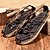 cheap Men&#039;s Sandals-Men&#039;s Comfort Shoes Faux Leather Spring &amp; Summer Classic / Casual Sandals Breathable Black / Brown