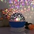 billige Indretnings- og natlamper-stjerneprojektor natlys 360-graders roterende skrivebordslampe 8 farver skiftende med usb til børn baby soveværelse og festdekorationer