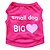 cheap Dog Clothes-Dog Vest Puppy Clothes Heart Quotes &amp; Sayings Sweet Style Simple Style Dog Clothes Puppy Clothes Dog Outfits Black Fuchsia Blue Costume for Girl and Boy Dog Polyester XS S M L