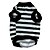 cheap Dog Clothes-Cat Dog Shirt / T-Shirt Puppy Clothes Horizontal Stripes Eye Cartoon Fashion Dog Clothes Puppy Clothes Dog Outfits Breathable Black Purple Blue Costume Boys&#039; Girls&#039; for Girl and Boy Dog Cotton XS S M