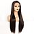 Χαμηλού Κόστους Συνθετικές Περούκες Δαντέλα-Συνθετικές μπροστινές περούκες δαντέλας Ίσιο Kardashian Μέσο μέρος Δαντέλα Μπροστά Περούκα Μακρύ Μαύρο Συνθετικά μαλλιά 22-26 inch Γυναικεία Ανθεκτικό στη Ζέστη Γυναικεία Μεσαίο μέγεθος Μαύρο