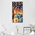 cheap Abstract Paintings-Oil Painting Hand Painted - Abstract Famous Classic Modern Rolled Canvas / Stretched Canvas