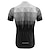 cheap Men&#039;s Jerseys-BERGRISAR Men&#039;s Short Sleeve Cycling Jersey with 3 Rear Pockets Summer Polyester Black Red Green Gradient Bike Jersey Top Mountain Bike MTB Road Bike Cycling Quick Dry Breathable Reflective Strips