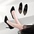 Недорогие Женская обувь на каблуках-Жен. Обувь на каблуках На шпильке Заостренный носок На каждый день Минимализм Повседневные Для вечеринки / ужина Контрастных цветов Замша Лето Темно-коричневый Черный / 3-4