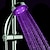 Недорогие Ручной душ-светодиодная насадка для душа, меняющая цвет, 2 режима воды, 7 цветов, светящаяся лампа, автоматически меняющаяся ручная насадка для душа