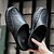 billige Sandaler til kjole-sorte eva slip-on loafers til mænd – komfortable afslappede muldyr til indendørs og udendørs brug