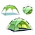 זול אוהלים וסככות-DesertFox® 3 איש Automatic Tent חיצוני עמיד למים עמיד עמידות UV שכבה כפולה קמפינג אוהל 2000-3000 mm ל מחנאות וטיולים פּוֹלִיאֶסטֶר 180*210*118 cm