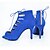 abordables Botas de baile-Mujer Zapatos de baile Botas de Baile Tacones Alto Corte Slim High Heel Personalizables Azul / Rendimiento