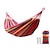 cheap Picnic &amp; Camping Accessories-Tuban Camping Hammock Outdoor Portable Ultra Light (UL) Durable Wear Resistance Skin Friendly Canvas for 1 person Camping / Hiking Hunting Fishing Stripes Red Blue Blue+White 200*80 cm