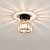 abordables Plafonniers-17 cm plafonnier led couloir lumière encastré lumières verre géométrique artistique moderne 220-240v