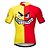 cheap Cycling Clothing-21Grams® Men&#039;s Cycling Jersey Short Sleeve Novelty Bike Mountain Bike MTB Road Bike Cycling Jersey Top Red Yellow Breathable Quick Dry Moisture Wicking Elastane Lycra Polyester Sports Clothing Apparel